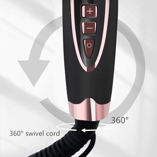 Thermal Curling Brush with Ionic Heating and LCD Display