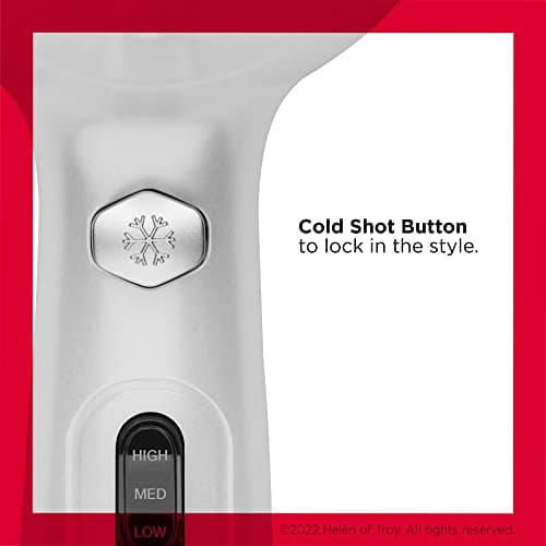 Revlon Volume Booster Hair Dryer | Curl Enhancing Diffuser, Fast Drying, 1875 Watts (White)