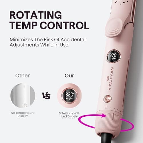 Whirlwind Pro Wavytalk Airflow Styler, 3 Air Modes, LED Display, Anti-Scald Wand