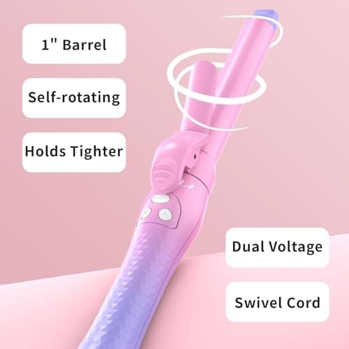 Best Rotating Curling Iron for Thin Hair, Beach Waves Automatic