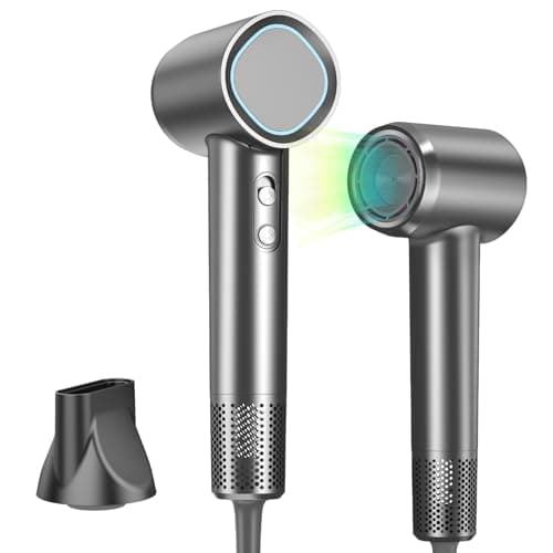 Ionic HairDryer 110,000 RPM Fast Drying Ceramic Nozzle 3-Speed Home Travel