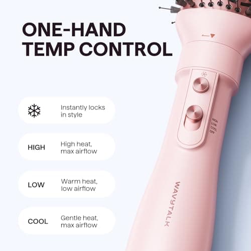 WavyTalk 2-in-1 Hot Air Brush Set for All Hair Types