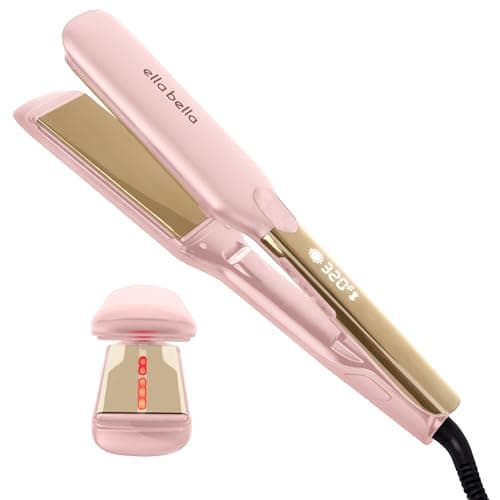ELLA BELLA Titanium Flat Iron with Infrared • Professional Digital Temperature Control