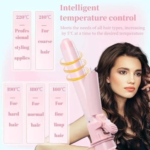 28mm Rotating LED Curling Iron for All Hair Types