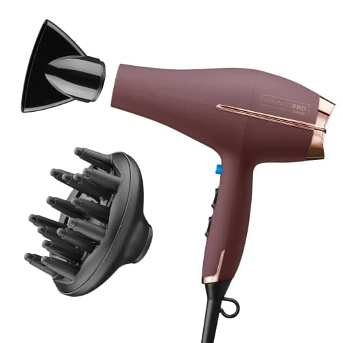 Conair INFINITIPRO AC Motor Hair Dryer with Ceramic Tech & Diffuser | Black