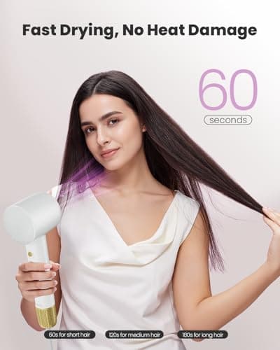 Mera Ionic 1500W Brushless Motor Blow Dryer with Magnetic Nozzle and Thermo-Control