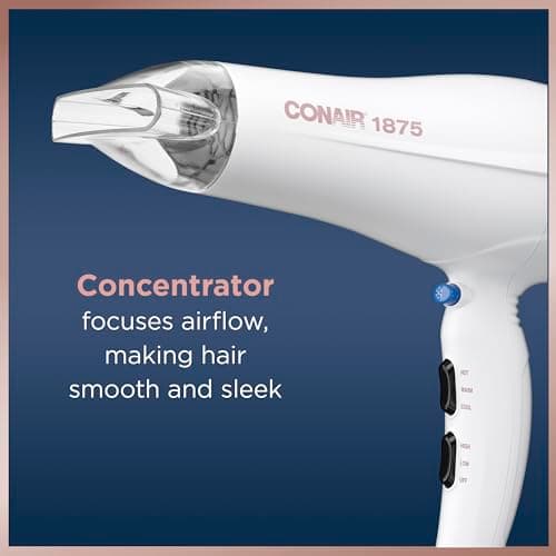 CONAIR Double Ceramic Ionic Hair Dryer with Diffuser | Amazon Exclusive