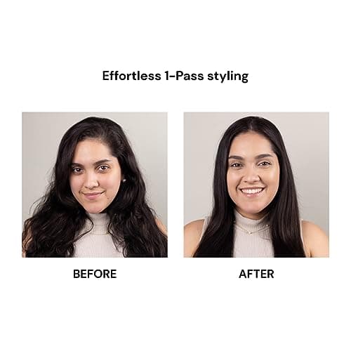 L'ANGE HAIR Blush 1-Pass Ceramic Flat Iron | Fast Heating & Moisture Locking Straightener | Best Professional Hair Iron