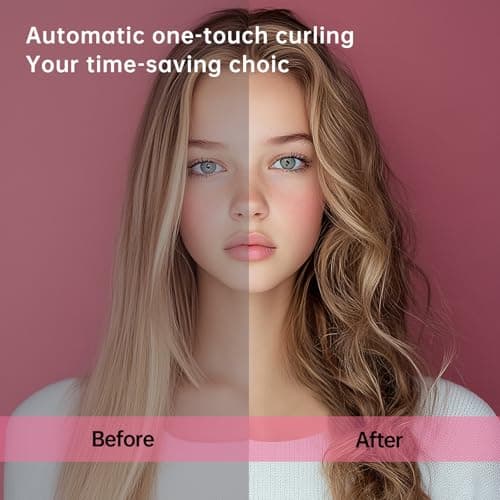2in1 Automatic Curling Iron Set for Effortless 1 Inch & 1.25 Inch Curls