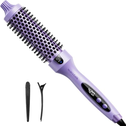 1.5 inch Heated Round Brush for Blowout Look with Negative Ion Technology