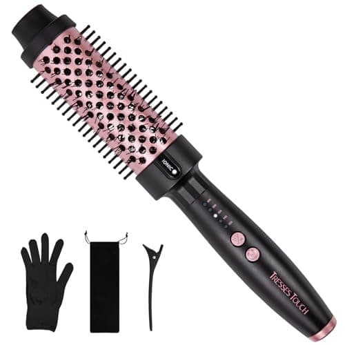 1.5 Inch Ionic Heated Round Brush for Blowout Look, Rose Gold
