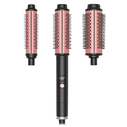 3-in-1 Thermal Curling Brush with Negative Ion & Interchangeable Heads