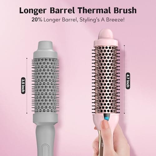 Ceramic Curling Wand for Big Bouncy Curls, Dual Voltage, 1.5" Barrel, Adjustable Temps, Non-Blowing Heat