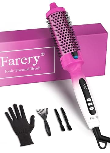 1.5-Inch Ceramic Ionic Thermal Brush for Full-Bodied Volume & Natural Curls
