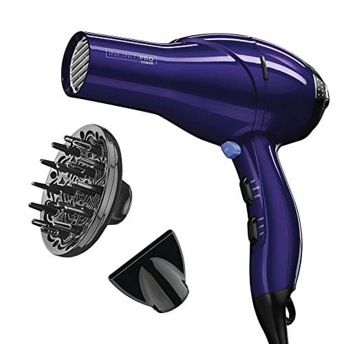 Conair INFINITIPRO AC Motor Hair Dryer with Ceramic Tech & Diffuser | Black