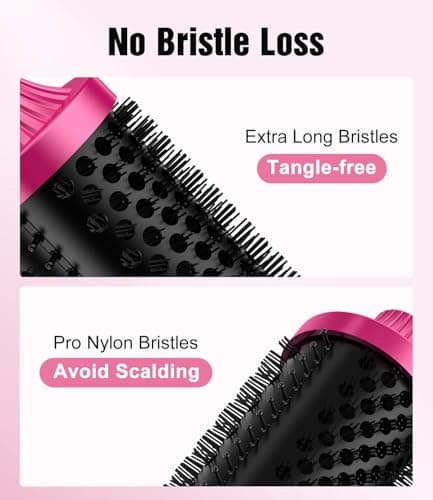 Terviiix Ionic Thermal Brush, 9 Temp Settings, 30S Heat, Voluminous & Smooth Hairstyling