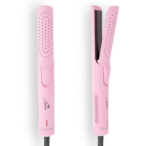 Asani 360° Airflow Styler - 2-in-1 Curling Wand & Hair Straightener for All Hair (White)