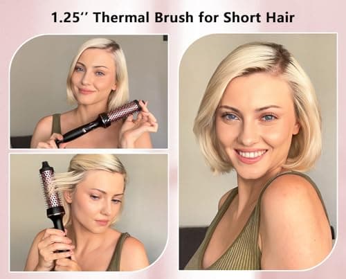 Ionic Ceramic Thermal Round Brush 1.25 Inch, 12 Heat Settings