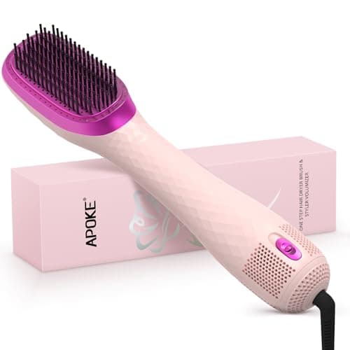Professional 1200W Ceramic Tourmaline 3 in 1 Hair Dryer Brush (Gray)