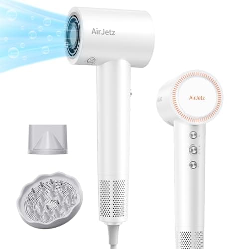 Professional Ionic Hair Dryer, 110,000 RPM, Fast, Lightweight, Pink