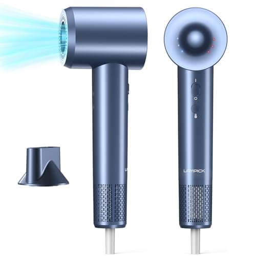 Professional Ionic Hair Dryer, Fast Drying 150,000 RPM Motor, 5 Temps/3 Speeds
