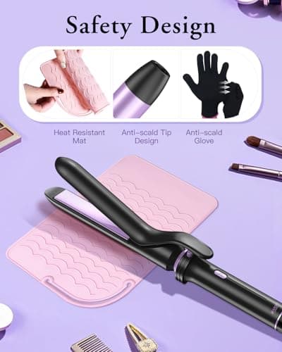 5-in-1 Curling Iron Set with Thermal Brush & 3 Ceramic Irons (0.35" - 1")