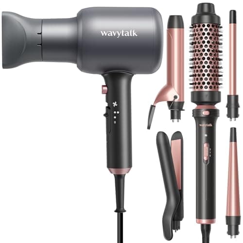 Wavytalk Ionic Hair Dryer & 5-in-1 Curling Iron Set