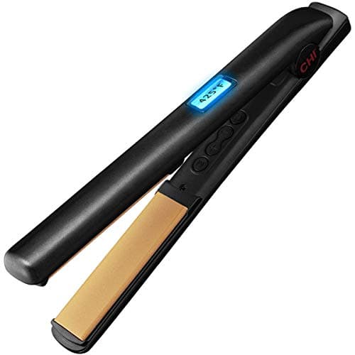 CHI Original Digital Ceramic Hair Straightener, 1", Even Heat, Shine, Piano Black