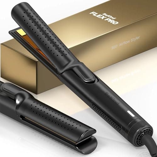 BeKind Flex 360° Airflex Hair Straightener & Curler, Peach