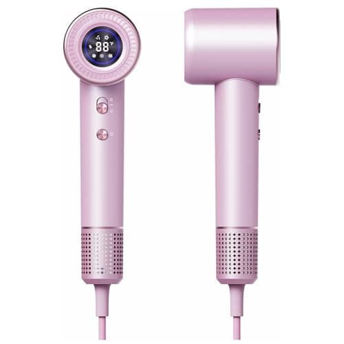 Rudd High-Speed Hair Dryer with Diffuser, 110000 RPM Motor, Fast Drying, Low Noise, White