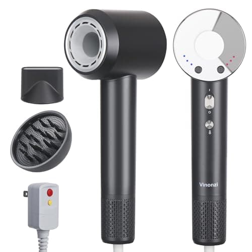 Ionic High-Speed Travel Hair Dryer for Fast Curling, Low Noise and Safety Certified