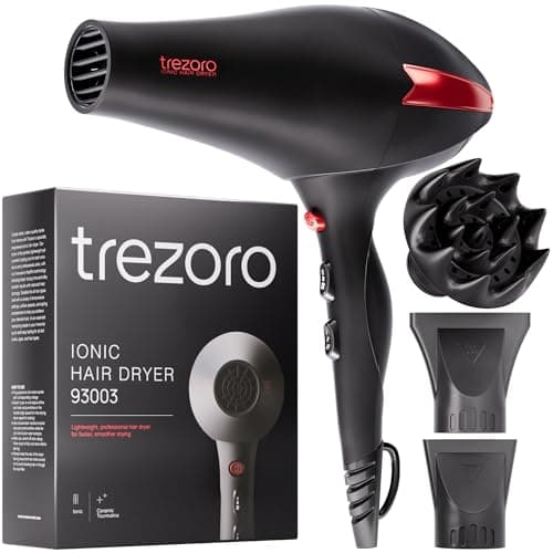 Professional Ionic 2200W Blow Dryer - Lightweight for Salon & Travel - Normal & Curly Hair