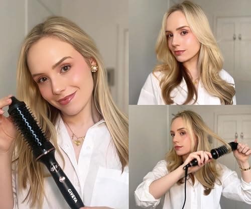 Professional 1.5" Heated Round Ionic Curling Iron with Temp Control