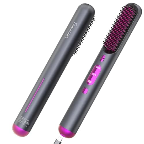 Portable Cordless Hair Straightener for Women, 10s Fast Heating, Plasma Ionic Tech