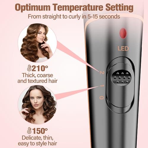 BESTOPE PRO 3 Barrel Waver Curling Iron - 5 in 1 Hair Wand Set
