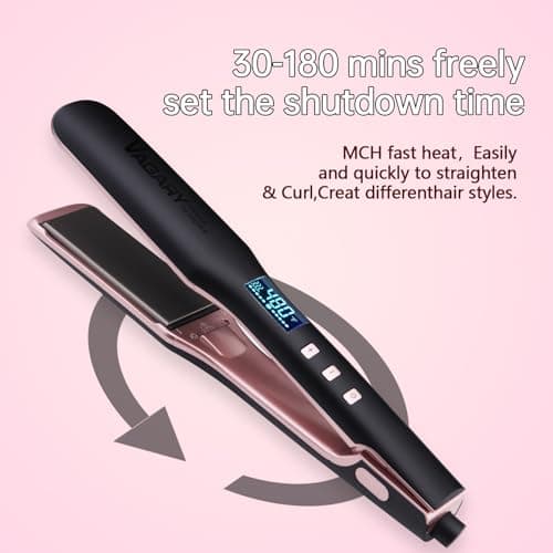 VAGARY 2-in-1 Hair Straightener & Curler with Anion Hair Care