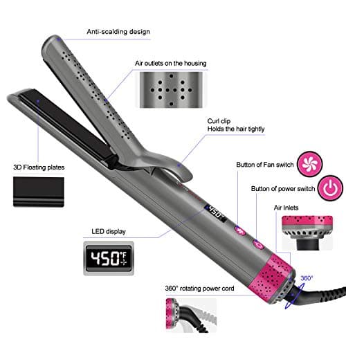 IG INGLAM 360° Airflow Styler & Cooling Fan for Professional Straight & Curl