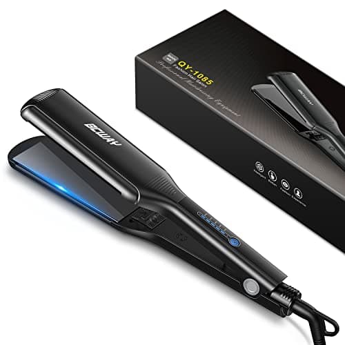 Instant Heating 5 Temp Adjustments Anti-Static 2.16" Large Titanium Hair Straightener