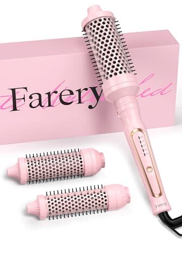 PRO 3-in-1 Thermal Brush Set - Rose Pink | Fast Heating, Effortless Curls