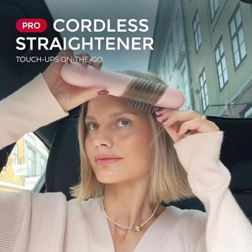 TYMO Cordless Mini Ionic Hot Comb Straightener for Women