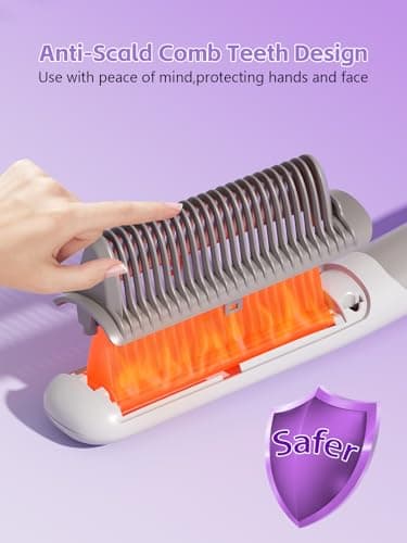 Ceramic Straightening Brush for Women - Fast Heating, Anti-Scald, Suitable for All Hair Types