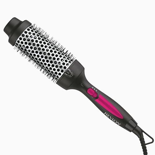 REVLON Perfect Match Hot Styler Heated Blowout Brush for Curls Body Volume Reduces Frizz Boosts Shine
