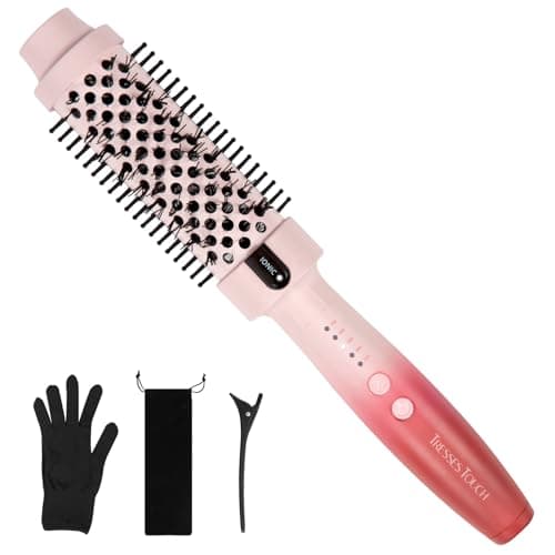 1.5 Inch Ionic Heated Round Brush for Blowout Look, Rose Gold