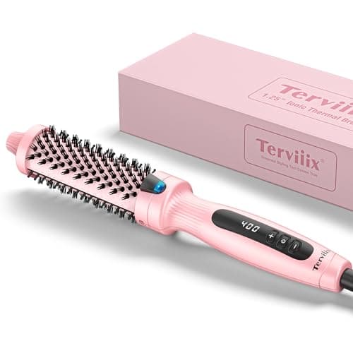Terviiix 1.25 Inch Ceramic Thermal Curling Iron, 9 Temp Digital Display Ionic Wand