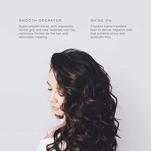 Kristin Ess 1.1" Titanium Curling Iron for Beach Waves & Curls