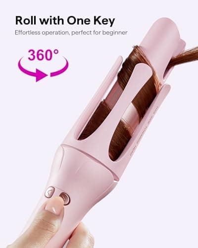 WavyTalk Dual Voltage Travel Curling Iron for Effortless Curls