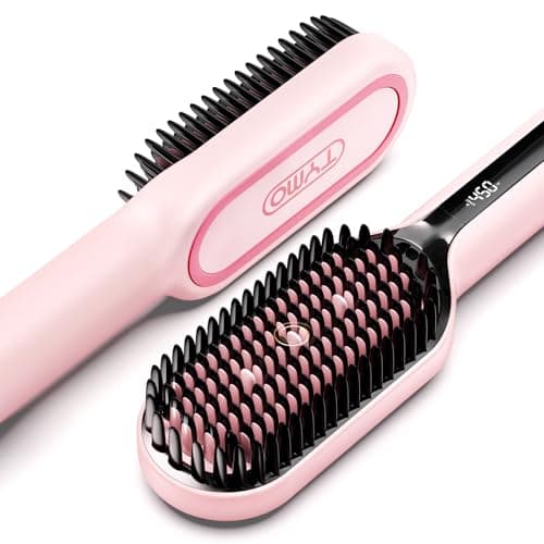 TYMO Ionic Plus Straightening Brush for Thick Curly Hair