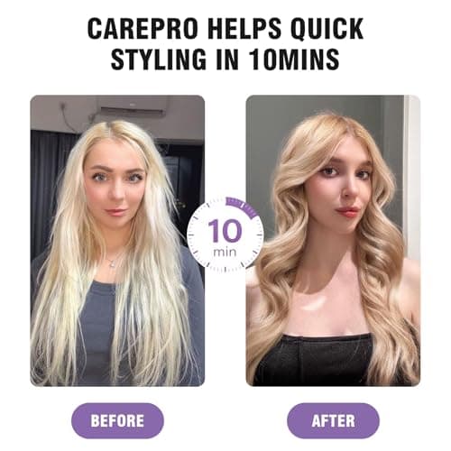 Zavarea CarePro 1.5 Inch Thermal Brush, Negative Ion & Cool-Air Tech, Shiny & Smooth Hair