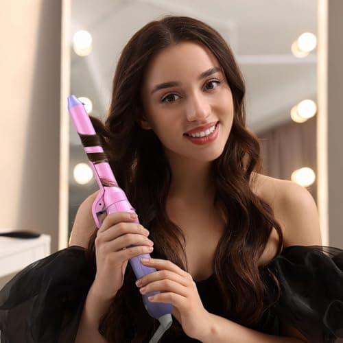 Best Rotating Curling Iron for Thin Hair, Beach Waves Automatic