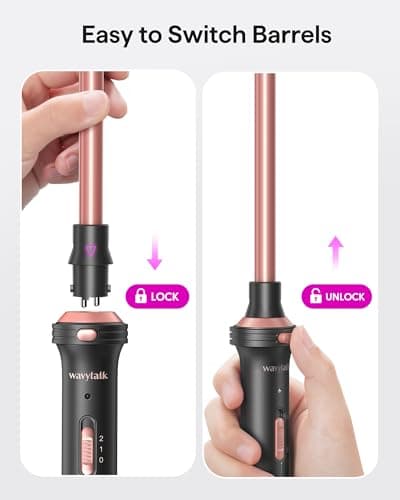 Wavytalk 5-in-1 Curling Iron Set for Women